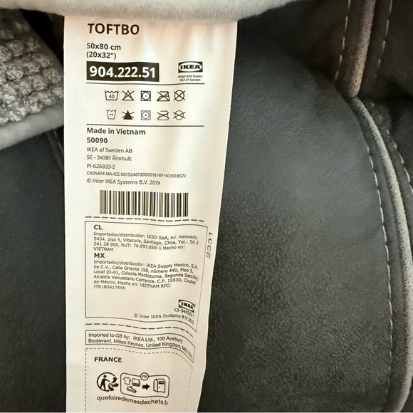 Set of 3 IKEA bath mats Gray-white mélange Toftbo like new! - Picture 6 of 6